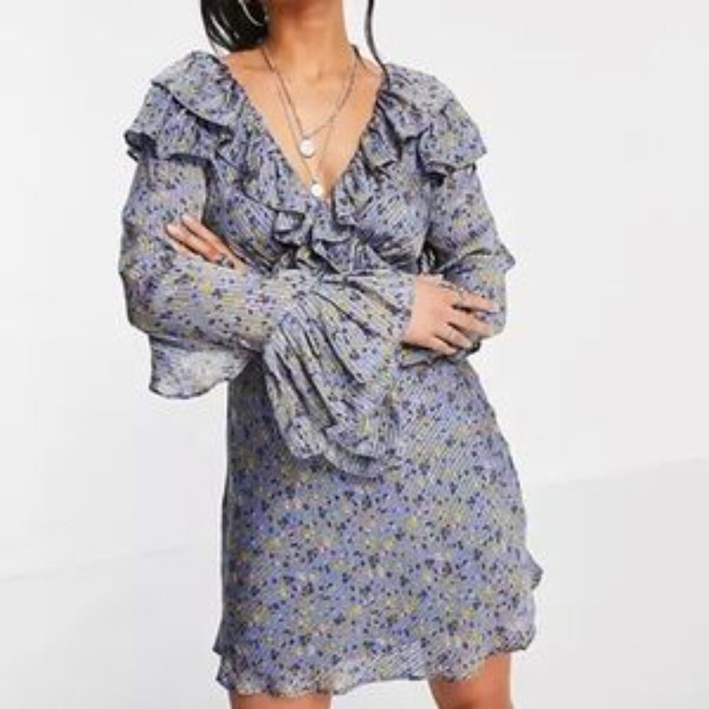 Free people dress sweetest thing mini dress midnight cowboy